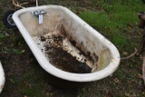 Cast Iron Tub With Claw Feet  & Faucet