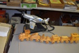 P-51 Mustang Toy and Wooden Train Toys,
