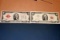 2 Two Dollar Bills, Red Seal, 1928D, 1963A, selling 2x$