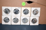 Kennedy Half Dollars 1968 8 Coins,