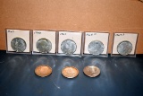 Assorted Kennedy Half Dollars 1964, 64, 65, 66, 67, 68D, 69D, 74  8 Coins,