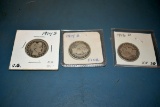 3 Barber Quarter 1916D, 1914D, 1914S, selling 4x$