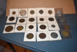 Large Assortment Of 5 Cent Tokens, Ertl Tractor,Wall Drug, & Foreign Tokens