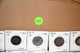 18 German MK Coins 1875-1891, .900 Silver, selling 18x$