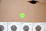 7 German 1 MK  1875-1934, 1 Half MKs 1911-1918, 3 MK 1918, 4 1923 500 MK  15 Coins, selling 7x$