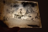 Glass Negatives Of Svien House In Dennison MN Farm & Two Farmers