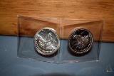 2-1985 American Prospector Half Troy Ounce Coins, selling 2x$