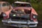 1954 Mercury 2 door, hardtop, no hood, bad top, 256 motor, red, no title