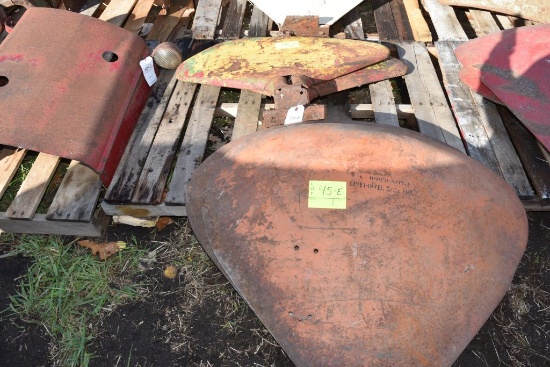 2 Case, 2 Massey Harris Half Round Fenders