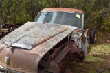 1953 Mercury frame, hood, windshield, flathead engine, no title