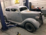 1935 Ford Custom Hotrod, 302 V8, Leather, 56 Ford Ribbed Roof, Project Lynn Was Working On When He P