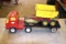 Tonka Semi Truck With Two Trailers