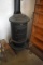 P.D. Beckwith No 18 Round Oak Cast Iron Wood Burning Stove