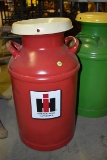 IH painted Milk Can