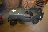 Custom Made Military Jeep Pedal Car