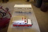 Winnebago In Need Of Repair, & Plastic Ambulance