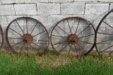 Pair Of Matching Steel Wheels