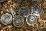 Assortment OF 6 Chevy Hubcaps