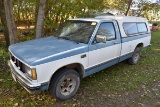 1987 Chevy S10 Pickup, 183,899 Mls, Regular Cab, Auto, Runs/Drives, 2 Wheel Drive, Battery Kill Swi