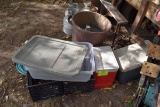 Coolers, Trash Can , Egg Cartons & Tote