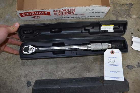 Pittsburg 3/8 Inch Drive & 3/4 Drive Click Type Torque Wrench