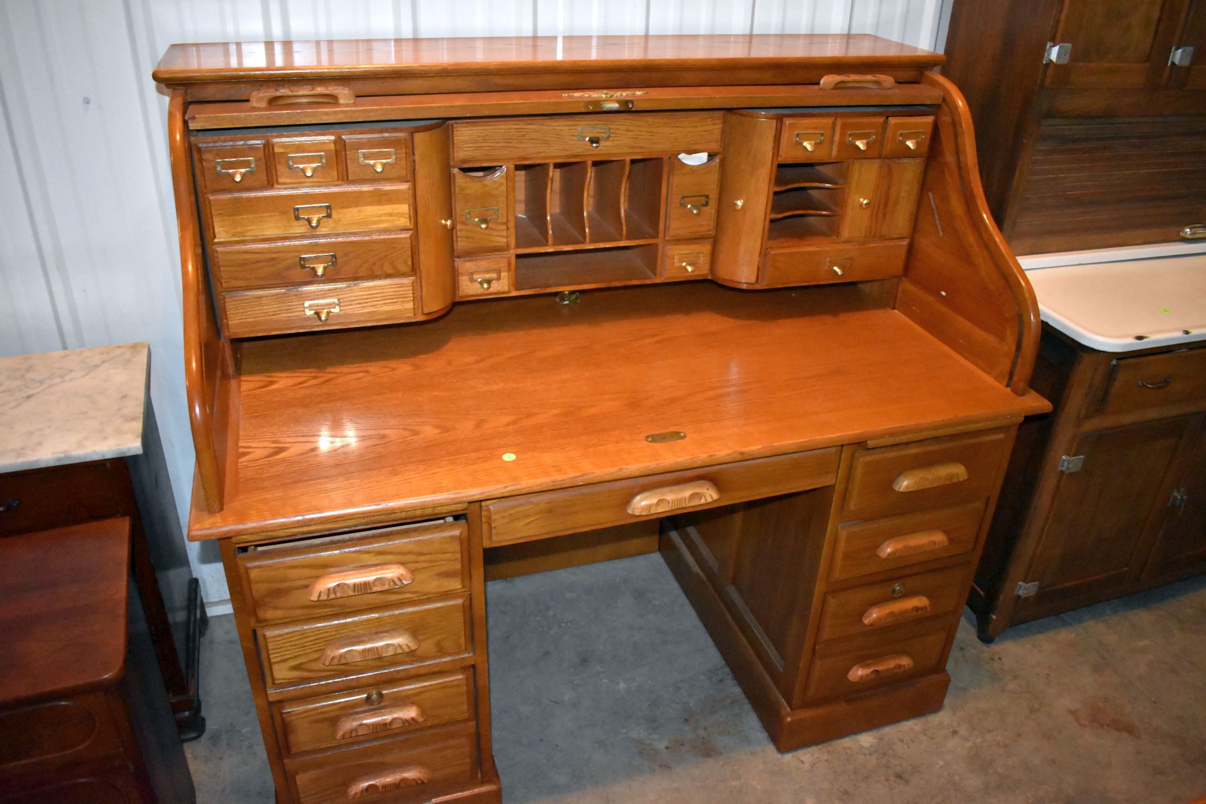Ashley furniture roll top clearance desk