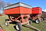 Nu-Bilt 250 Bushel Gravity Flow Wagon On Minnesota Jumbo 9 Ton Running Gear