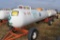 1000 Gallon Anhydrous NH3 Tank On Running  Gear With Flotation Tires