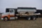 1997 International 9400 Fertilizer Tender  Truck, Willmar 16 Ton Dry Fertilizer Tender,  Side Shoote