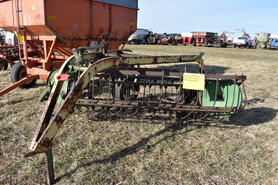 John Deere 894-A Hay Rake, Ground Driven,  Rubber Mount Tines
