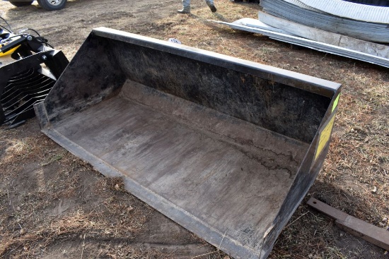 80" High Side Material Bucket, Universal Skid  Loader Plate