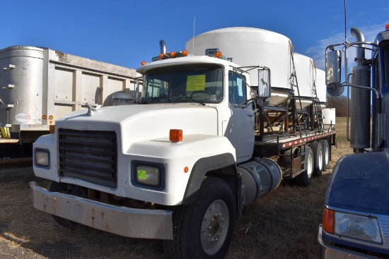 1995 Mack RD Water Tender Truck, (3) 1650  Gallon Tanks, 4" Inlet Plumbing, 2" Outlet  Plumbin, Hyd.