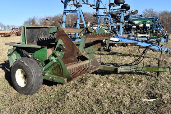 Summers Rock Picker, Hydraulic Reel & Dump,  Fixed Tongue, 14Lx16.1 Tires, 5' Opening, SN:  88537