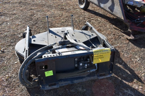 Bobcat 72" Finishing Mower, Universal Skid  Loader Plate, SN: 230401076