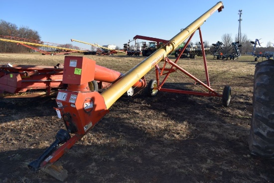 Westfield MK100-36 Swing Hoper Auger,  10"x36', Holes In Hopper, Poor Flitting, Only  Half Of PTO Sh