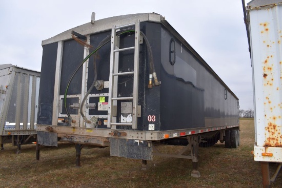 2008 Aulick Live Bottom Belt Trailer, Tandem  Axle, 42'x102"x66", 54" Wide Belt, 22.5  Tires, Rear H