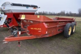 New Holland 185 Manure Spreader, Tandem Axle,  Poly Floor, Slop Gate, Single Beater, 540PTO