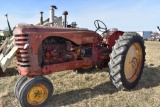 Massey Harris 44 Gas Tractor, Narrow Front,  Single Hydraulic, Clam Shell Fenders, 38