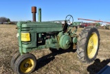 John Deere A Gas Tractor, Narrow Front,  13.6x38 Tires, Electric Start, 540PTO, SN:  555375