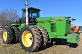 John Deere 8770 4WD Tractor, 5352 Hours,  520/85R42 Duals, Bareback, Outside Rear Wheel  Weights, Ro