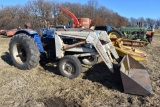 Leyland Tractor With Hydraulic Loader, Not  Running, 3pt., 540PTO, Single Hydraulic,  18.4x30 Tires,