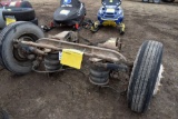 Steerable Air Lift Semi Pusher Axle, 22.5  Rubber