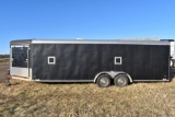 2005 Elk River Enclosed Trailer, Toy  Hauler/Snowmobile, V-Nose, Front & Rear Ramp  Door, Side Cargo