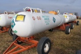 1000 Gallon Anhydrous NH3 Tank On Running  Gear With Flotation Tires