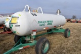 1000 Gallon Anhydrous NH3 Tank On Running  Gear With Flotation Tires