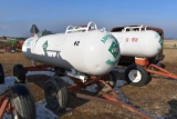 1000 Gallon Anhydrous NH3 Tank On Running  Gear With Flotation Tires