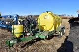 Fast 1000 Gallon Poly Water Nurse Tank On  Tandem Axle Trailer, Honda 5HP Pump, 2