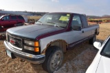 1995 GMC SLE Extended Cab, Long Box, Auto,  4x4, V-8, 262,125 Miles, Runs Good