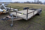 1978 Shopbuilt Flat Bed Utility Trailer,  20'x80