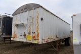 1998 Hawk Master Single Hopper Bottom Grain  Trailer, 22'x66
